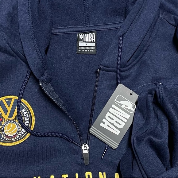 New Large NBA National Basketball Association Aviator Navy Blue Pullover Hoodie - Picture 7 of 7